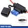 Qizpcer 14 AWG Inline Fuse Holder - 12V-DC ATC/ATO 14 Gauge Fuse Holder for 15A Blade Fuse (10 Pack.
