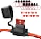 Qizpcer 16 AWG Inline Fuse Holder - 12V, 10A Blade Fuse (10 Pack.