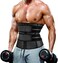 MOLUTAN Waist Trainer Trimmer for Men Tummy Control Shapewear Neoprene Sweat Belt Slimming Body Shaper.