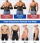 MOLUTAN Waist Trainer Trimmer for Men Tummy Control Shapewear Neoprene Sweat Belt Slimming Body Shaper.