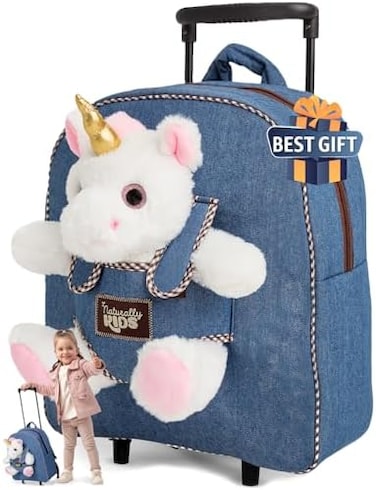Naturally KIDS Kids Backpack for Girls Boys w Stuffed Animal.
