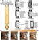 LiteHistory E26 LED Bulb Dimmable 6W led Bulb Equal 60 Watt Light Bulb Warm White 2200K Amber Edison Bulb AC120V 450lm T10 led Bulb for Rustic Pendant,Industrial Wall scones E26 Light Bulbs 6Pack.