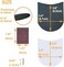 UNIKSTEP 2 Pairs Shoe Heel Pads, Shoe Repair Rubber Heels, 3. 5mm Thickness Anti Slip Cushion and Protector, Replacement Kit with Nails Sandpapers Self Adhesive Stickers.
