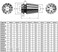 Genmitsu 15PCS ER11 Precision Spring Collet Set for CNC Engraving Milling Lathe Chuck Tool, 1. 0mm-7. 0mm1/4", 1/8".