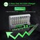 EBL 16 Bay AA AAA Battery Charger with Smart LCD Display, Individual Fast Battery Charger for AA AAA NiMH Rechargeable Batteries with AC Adapter.