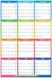 Artfan 2025 Yearly Wall Calendar - 2025 Wall Calendar, January 2025 - December 2025, 34. 8" x 23", Yearly Wall Calendar 2025 with Thick Paper - Colorful.