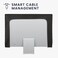 kwmobile Monitor Cover Compatible with 27-28" monitor - Dust Cover Computer Screen Protector - Black.