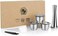 i Cafilas Stainless Steel Refillable Coffee Espresso Capsules, Reusable Coffee Pods Compatible with Nespresso Original Line Brewers 4Y Crema New Generation (3 Capsules1 Tamper.