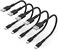 ULIFTUS 1ft iPhone Charge Cable Short, 5Pack USB to Lightning Cord for Fast Charging Stations 1 Foot Compatible with Apple iPhone 12 11 Pro Max Xs 8 7 6 5 Plus, iPad Air/Mini.