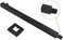 NearMoon 16 Inch Shower Arm, Rain Shower Head Extension Extender, With Flange and Teflon Tape, Made of Thicken Stainless Steel for Bathroom Rainfall Showerhead (Matte Black.