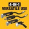 Dewalt Right Angle Drill Adaptor, Flextorq, 4-In-1 System, Compact, Straight Flexible Shaft, 12-Inch (Dwamrasetft.