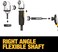 Dewalt Right Angle Drill Adaptor, Flextorq, 4-In-1 System, Compact, Straight Flexible Shaft, 12-Inch (Dwamrasetft.