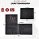 BULL GUARD Mens RFID Leather Wallet Bifold with Flip Up ID in Black Saffiano Leather.