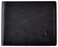 BULL GUARD Mens RFID Leather Wallet Bifold with Flip Up ID in Black Saffiano Leather.