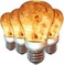 HIMALAYAN GLOW LED Light Bulb, Patent Design 60-Watt Equivalent, Warm Amber Glow, Salt Bulb Light, 4 Count.