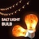 HIMALAYAN GLOW LED Light Bulb, Patent Design 60-Watt Equivalent, Warm Amber Glow, Salt Bulb Light, 4 Count.