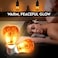HIMALAYAN GLOW LED Light Bulb, Patent Design 60-Watt Equivalent, Warm Amber Glow, Salt Bulb Light, 4 Count.