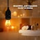 HIMALAYAN GLOW LED Light Bulb, Patent Design 60-Watt Equivalent, Warm Amber Glow, Salt Bulb Light, 4 Count.