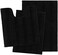 ACCUMTEK Extra Soft Black Bathroom Rugs and Mats Set 3 Pieces Bathroom Rug Set, Thick Chenille Bath Rugs Non Slip, Absorbent Plush Shaggy Bath Mats for Bathroom.