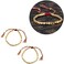 Acxico 2Pcs Tibetan Buddhist Braided Cotton Copper Beads Lucky Rope Bracelet Bangle.