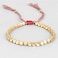 Acxico 2Pcs Tibetan Buddhist Braided Cotton Copper Beads Lucky Rope Bracelet Bangle.