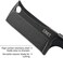 Columbia River Knife &amp; Tool CRKT Minimalist Cleaver EDC Knife: Compact Everyday Carry Fixed Blade Knife, Folts Utility Knife with Black Finish, Resin Infused Fiber Handle, and Sheath 2383K.