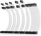 ASIAHORSE 16AWG Pro Power Supply Sleeved Cable, White Power Supply Extension Cable Dual EPS Kit, 1x24-PIN/ 2x8-PORT (44M/B,3x8-PORT (62PCI-E, 30cm Length with 2 Set of Combs.