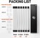 ASIAHORSE 16AWG Pro Power Supply Sleeved Cable, White Power Supply Extension Cable Dual EPS Kit, 1x24-PIN/ 2x8-PORT (44M/B,3x8-PORT (62PCI-E, 30cm Length with 2 Set of Combs.