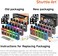 Shuttle Art Metallic Fabric Paint, 18 Metallic Colors Permanent Soft Fabric Paint in Bottles (60ml/2ozwith Brush and Stencils, Non-Toxic Textile Paint for T-shirts, Shoes, Jeans, BagsDIY Projects.