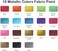 Shuttle Art Metallic Fabric Paint, 18 Metallic Colors Permanent Soft Fabric Paint in Bottles (60ml/2ozwith Brush and Stencils, Non-Toxic Textile Paint for T-shirts, Shoes, Jeans, BagsDIY Projects.