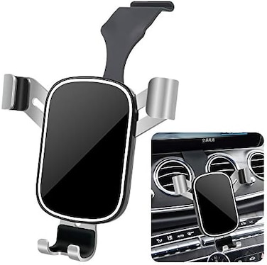 musttrue LUNQIN Car Phone Holder for Mercedes Benz E-Class 2016-2023 E300 E350 E400 E450 E43 E53 E63CLS Class 2018-2023 CLS450 CLS550 53 63 AMG Auto Accessories Cellphone Mount Cell Mobile Charging Br