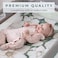 Pobibaby - 2 Pack Premium Pack N Play Sheets Fitted for Standard Pack and Plays and Mini Cribs - Ultra-Soft Cotton Blend, Stylish Floral Pattern, Safe and Snug for Baby (Zephyr.