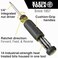 Klein Tools 32305 Multi-bit Ratcheting Screwdriver, 15-in-1 Tool with Phillips, Slotted, Square, Torx and Combo Bits and 1/4-Inch Nut Driver.
