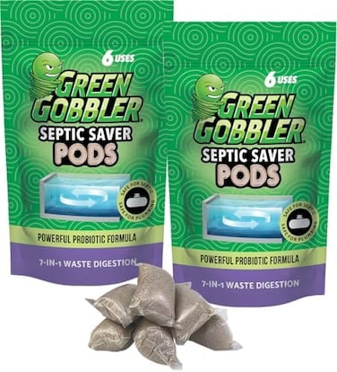 Green Gobbler Septic Tank Treatment Packets12 Uses1 Year Septic Tank SupplyNatural BacteriaMade in USA.