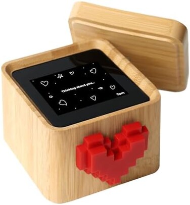 Lovebox BlackWhiteLove Note MessengerMeaningful Gift for Mom, Dad, Wife, Husband, Grandma, Grandpa, Kids, Couple Gift, Long Distance Relationship Gift.