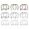 Mayhoop 16G Stainless Steel Horseshoe Nose Septum Rings Piercing Jewelry Cartilage Helix Tragus Earring Hoop Lip Horseshoe Piercing Retainer for Women Men 6mm 8mm 10mm.