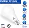 مصابيح LED من Energetic Lighting تعادل 150 وات، مصابيح إضاءة فائقة السطوع 2600 لومن، ضوء نهاري 5000 كلفن، مصباح LED قابل للتعتيم A21، قاعدة E26 قياسية، مدرج في قائمة UL، مصنف للاستخدام في الأماكن الرط