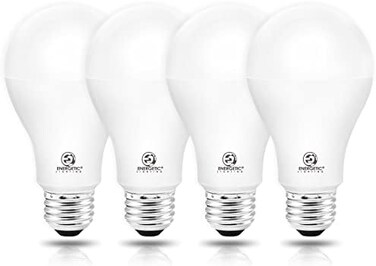 مصابيح LED من Energetic Lighting تعادل 150 وات، مصابيح إضاءة فائقة السطوع 2600 لومن، ضوء نهاري 5000 كلفن، مصباح LED قابل للتعتيم A21، قاعدة E26 قياسية، مدرج في قائمة UL، مصنف للاستخدام في الأماكن الرط