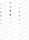 Mayhoop 20G 30Pcs Bioflex Clear Nose Rings Retainer Nose Piercing Retainer Mix Color CZ Body Jewelry Piercing for Women Men.