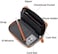 Moflycom Womens Wallet RFID Blocking Genuine Leather Multi Credit Card Large Capacity Zip Around Clutch Travel Purse Wristlet, Brown/White/Black, Large, Rfid Wallet.