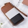 Moflycom Womens Wallet RFID Blocking Genuine Leather Multi Credit Card Large Capacity Zip Around Clutch Travel Purse Wristlet, Brown/White/Black, Large, Rfid Wallet.