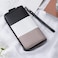 Moflycom Womens Wallet RFID Blocking Genuine Leather Multi Credit Card Large Capacity Zip Around Clutch Travel Purse Wristlet, Black/White/Grey, Large, Rfid Wallet.