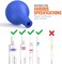 Biomed Solutions 5Pcs Pipette Rubber Bulb Dropper Rubber Caps Laboratory Suction Ball,Pear Shaped Fit for 1ml 3ml 5ml 10ml 15ml 20ml Pipettor.