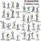MONSTER PROTECTORS Townsfolk Mini Fantasy Figures Non Player Characters NPC - 32 Unique Miniatures- Nobility, Merchants, Peasants, Entertainers and More- Compatible w DND Dungeons Dragons, Pathfinder,