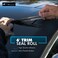 طقم مانع تسرب الهواء المطاطي للزجاج الأمامي للسيارة من TRUE LINE Automotive بطول 6 أقدام، مع غطاء مانع للتسرب وعزل الصوت.