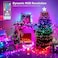 BrizLabs Color Changing Fairy Lights, 66ft 200 LED Christmas Lights Multicolor with Remote, White Xmas Tree Lights with Timer, USB Plugin le Fairy String Lights for Indoor Xmas Party Tree Bedroom.