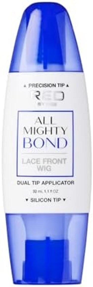Red by Kiss All Mighty Bond KISS Lace Front Wig Glue Dual Tip Applicator 32mL (1. 1 fl OZ.