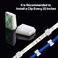 PETKNOWS FEBSNOW 80 PCS Light Strip Mounting Clips White Self Adhesive Led Light Fasteners Mounting Holder Cable Clamp Organizer for 10mm Light Strip (10 mm.