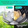 Huaxu Solar Lights Outdoor Garden, Crackle Globe Glass Lotus Decoration, Waterproof LED Metal Flower Lights for Patio,Lawn,Walkway,Tabletop,Ground.