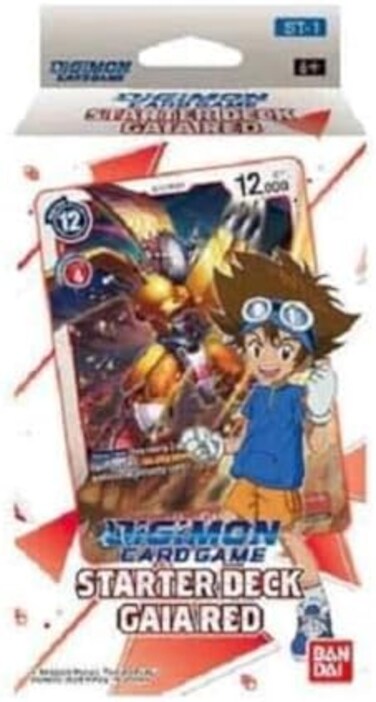 Digimon English TCG ST-1 Starter Deck Gaia Red - 54 Cards.